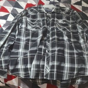 BKE Longsleve Button-down (PearlSnap) XXL